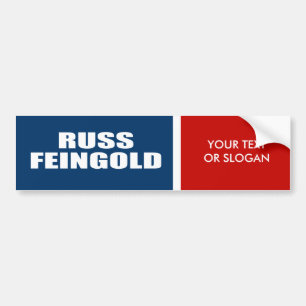 AUTOCOLLANT DE VOITURE RUSS FEINGOLD POUR LE SÉNAT