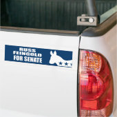 AUTOCOLLANT DE VOITURE RUSS FEINGOLD POUR LE SÉNAT (Sur camion)