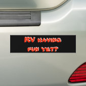 Autocollant De Voiture Rv ayant l'amusement encore ? Camping-car rouge et (En voiture)