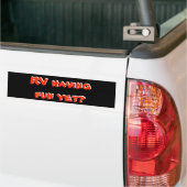 Autocollant De Voiture Rv ayant l'amusement encore ? Camping-car rouge et (Sur camion)
