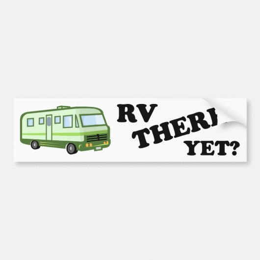 Autocollant De Voiture RV LÀ ENCORE ? (vert) (Devant)