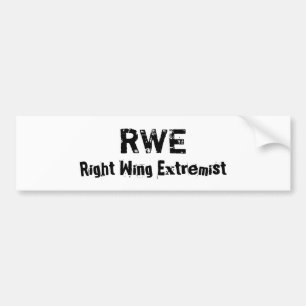 Autocollant De Voiture RWE, extrémiste de droite