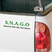 Autocollant De Voiture S.N.A.G.O, nouveau propriétaire d'arme à feu (Sur camion)