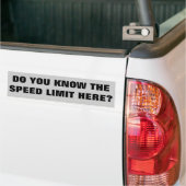 Autocollant De Voiture Sachez la limitation de vitesse ici ? (On Truck)