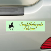 Autocollant De Voiture Saddlebreds (En voiture)