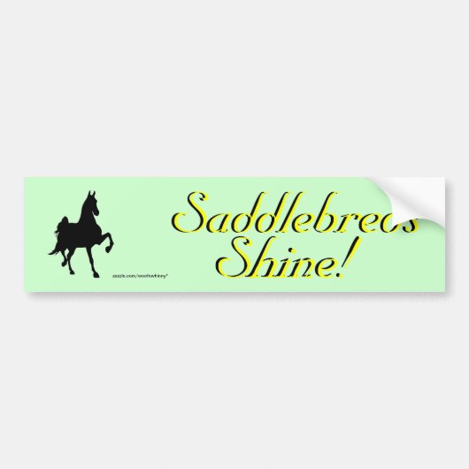 Autocollant De Voiture Saddlebreds (Devant)