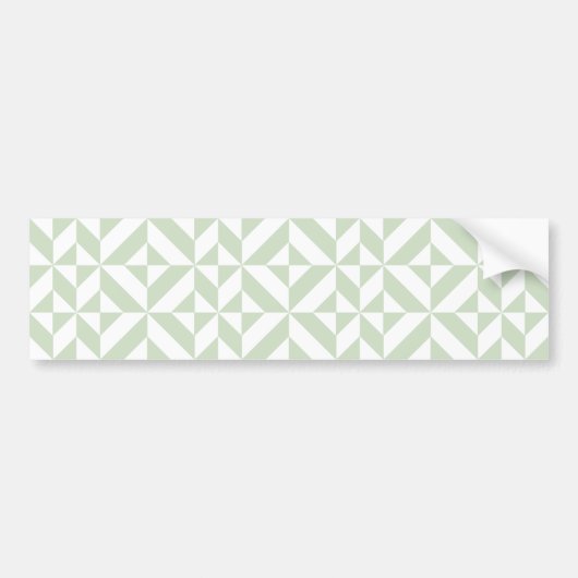 Autocollant De Voiture Sage Green Geometric Deco Cube Pattern (Devant)