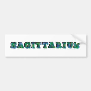Autocollant De Voiture Sagittarius Lettering