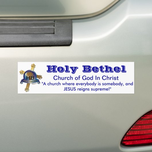 Autocollant De Voiture Saint Bethel Eglise de Dieu en Christ Sticker Bump (En voiture)