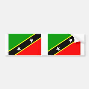 Autocollant De Voiture Saint-Kitts-et-Nevis