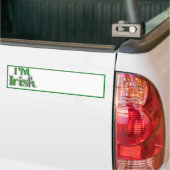 Autocollant De Voiture Saint Patrick's Day - I M IRISH (Sur camion)