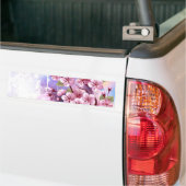 Autocollant De Voiture Sakura rose sur fond de peinture (Sur camion)