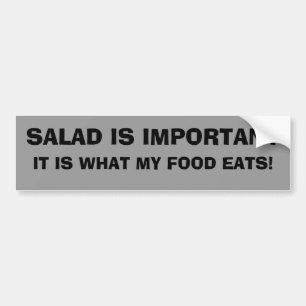 Autocollant De Voiture Salade : Ce que ma nourriture mange