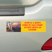Autocollant De Voiture Salut croisé de Jésus, ACEPTA JÉSUS COMO TU S… (En voiture)