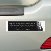 Autocollant De Voiture Samuel Ullman - personne ne vieillit simplement (En voiture)