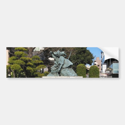 Autocollant De Voiture Samurai Kamakura Gongoro Kagemasa Kabuki Statue (Devant)
