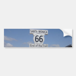 Autocollant De Voiture Santa Monica, la Californie - droite 66