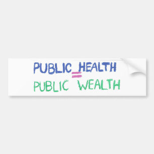 Autocollant De Voiture Santé publique = adhésif pour pare-chocs public