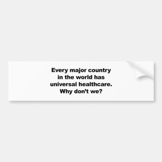 Autocollant De Voiture Santé universelle (Devant)