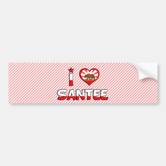 Autocollant De Voiture Santee, CA (Devant)