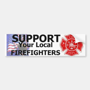 AUTOCOLLANT DE VOITURE SAPEURS-POMPIERS DE GENS DU PAYS DE SOUTIEN