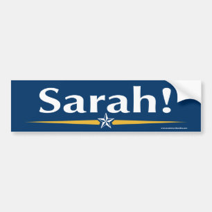 Autocollant De Voiture Sarah ! Adhésif pour pare-chocs