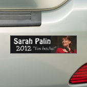 Autocollant De Voiture Sarah Palin 2012 (En voiture)