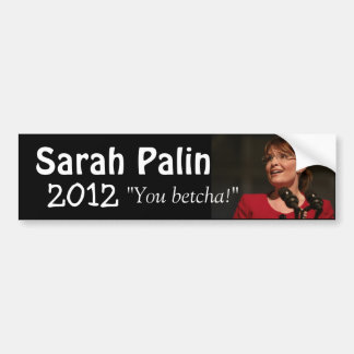 Autocollant De Voiture Sarah Palin 2012