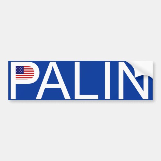 Autocollant De Voiture Sarah Palin - adhésif pour pare-chocs de drapeau (Devant)