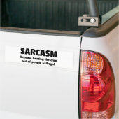 AUTOCOLLANT DE VOITURE SARCASM (Sur camion)