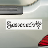 Autocollant De Voiture Sassenach - chardon celtique (En voiture)