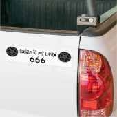 Autocollant De Voiture satan est le seigneur (Sur camion)