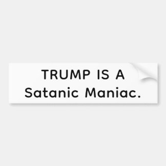 Autocollant De Voiture Satanic Maniac Trump Hankamer Artjunkhaus Comic
