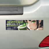 Autocollant De Voiture satomi moto Matcha & Chill (En voiture)