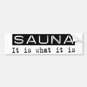 Autocollant De Voiture Sauna il est