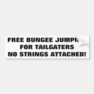 Autocollant De Voiture Saut à  l'élastique libre pour Tailgaters aucunes