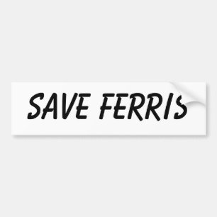 Autocollant De Voiture Sauvez Ferris