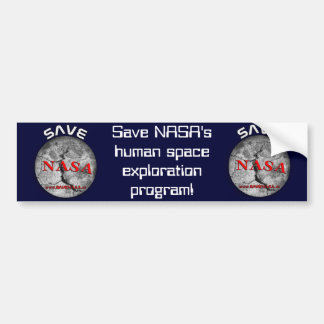 Autocollant De Voiture Sauvez la NASA ! Adhésif pour pare-chocs