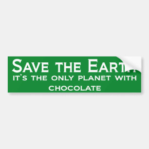 Autocollant De Voiture Sauvez la terre !