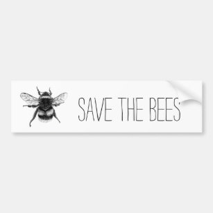 Autocollant De Voiture Sauvez l'adhésif pour pare-chocs d'abeilles