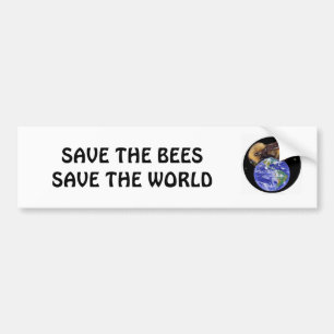 Autocollant De Voiture Sauvez l'adhésif pour pare-chocs d'abeilles