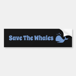 AUTOCOLLANT DE VOITURE SAUVEZ L'ADHÉSIF POUR PARE-CHOCS DE BALEINES