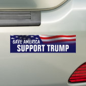 Autocollant De Voiture Sauvez l'Amérique - appui Donald Trump (En voiture)
