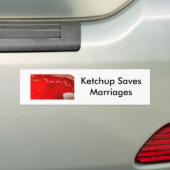 Autocollant De Voiture Sauvez le ketchup ! (En voiture)