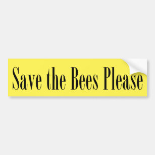 Autocollant De Voiture Sauvez les abeilles satisfont l'adhésif pour