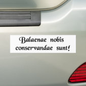 Autocollant De Voiture Sauvez les baleines ! (En voiture)