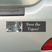 Autocollant De Voiture Sauvez les tigres (En voiture)