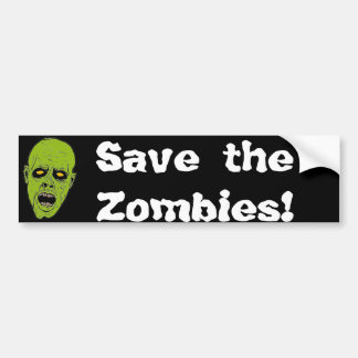 Autocollant De Voiture Sauvez les zombis