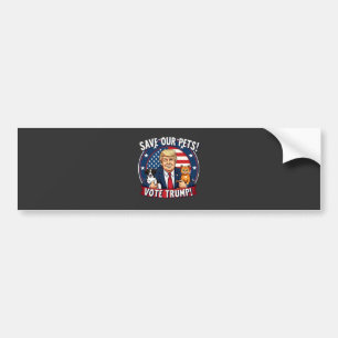 Autocollant De Voiture Sauvez nos animaux de compagnie Votez Trump Pets F