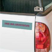 AUTOCOLLANT DE VOITURE SAUVEZ NOTRE CONSTITUTION (On Truck)